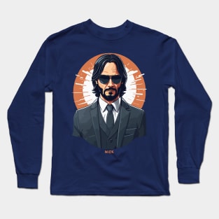 John Wick With his trademark black suit Long Sleeve T-Shirt